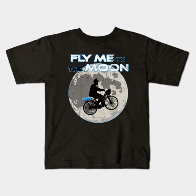 Fly me to the Moon Kids T-Shirt by NicGrayTees